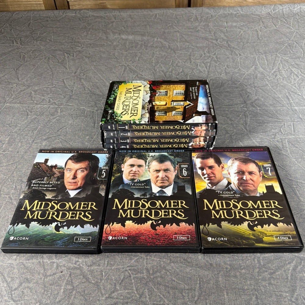 Acorn Media Midsomer Murders DVD Series 1 2 3 4 5 6 7 Early Cases John Nettles